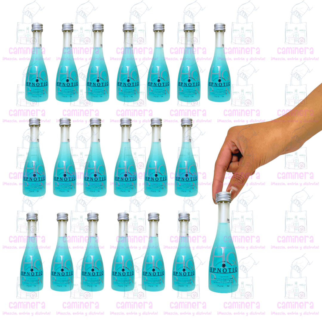 (20 Piezas) Mini Licor Hpnotic 50 ml.